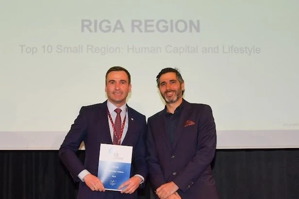 Riga and the Riga region have received three awards in an international investment rating